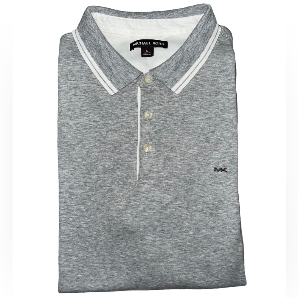 Michael KORS Men’s Gray Cotton Polo